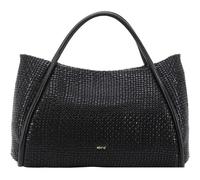 abro Sac à épaule noir en cuir pour femme - Leather Mini Eleonor Shopper Willow M Black / Gold 304320