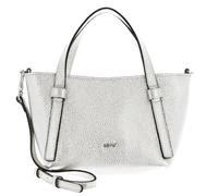 ABRO sac à main sac à épaule bandoulière Leather Shimmer COSMO Mini Handbag White/Whitegold argenté