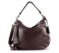 ABRO Cuir sac à épaule bandoulière Leather Adria Hobo Juna Burgundy framboise