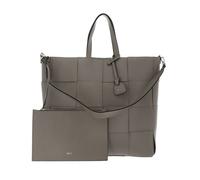abro Sac shopper beige en cuir pour femme - Leather Artemide Shopper Chessboard Big Sahara 174672
