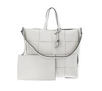 abro Sac shopper crème en cuir pour femme - Leather Artemide Shopper Chessboard Big Ivory 174674