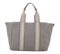 abro Sac shopper gris beige pour femme - Fabric Raffia Shopper Kaia Tope 304323