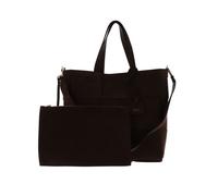 abro Sac shopper marron en cuir pour femme - Leather Artemide Shopper Chessboard Small S Wood 188324