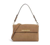 Abro Suede Twist Sac porté épaule marron, suède, femme