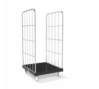Abrollwerk Bac à roulettes 1350 KU RC noir, 724 x 815 mm, type 2 côtés, Cr 3