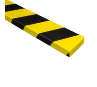 Abrollwerk Protection des bords autocollante - 101 x 6 x 2 cm - Protection murale et anti-chocs en mousse - Profilé de protection pour garage, atelier, industrie et entrepôt - Profilé de protection
