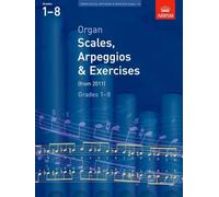 ABRSM – Gammes, arpèges et exercices pour orgue – à partir de 2011 (niveaux 1-8)