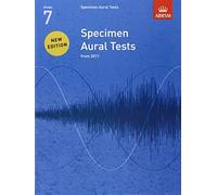 Abrsm specimen aural tests - grade 7 (2011+) book only
