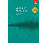 Abrsm specimen aural tests - grade 8 (2011+) book only