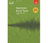 Abrsm specimen aural tests - grades 4-5 (2011+) book only