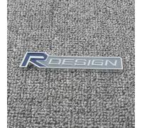 abrupt Emblème de Logo de Voiture pour Volvo Rdesign C30 C4 C5 S80 XC60 XC90 V40 V60, Logo Emblème Badge Logo de Voiture Autocollant D'insigne en Métal Lettres Emblem Décoration,B
