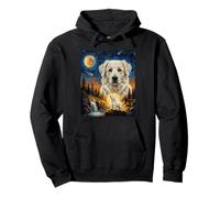 Abruzzenhund Howling to The Moon Chien Vintage Sweat à Capuche