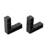 ABS 90 degrés L Forme à angle droit Règle d'angle à angle High Strength Tool de menuiserie en plastique pour la fabrication de meubles Cadre d'image du tiroir d'armoire 2pcs noir (2 blocs à angle