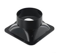 ABS Air pour bride de ventilation 100-200 mm Connecteur mural pour tuyaux de conduit dans les applications CVC et gestion du flux d'air (100 mm)