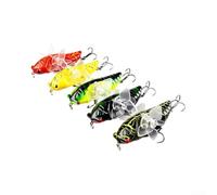 ABS Cicada Leurre de pêche 7 cm Action hélice pour surface ABS | Forme de cigale réaliste, design flottant, pour une immersion instantanée, attire la tête de serpent du bar, du brochet
