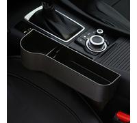 ABS Côté gauche de la voiture Seat Crevice Gap Boîte de rangement Boisson Support Pocket Coin Organizer - Noir