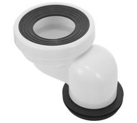 ABS Déplaceur de Canalisation de Toilettes blanc | Moulage Monobloc, Paroi Épaissie et Joint sans Couture, Écoulement Fluide, Kit pour Installation Wc