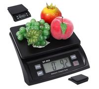 ABS Food Weighing Scales, 30kg/66lb Digital Kitchen Scales with LCD Display and Counting/Tare Function, G/Oz/Lb/Kg, Battery-Operated for Baking Cooking