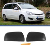 ABS Gauche Droite Rétroviseur Couvercle Capuchon Remplacement Gris pour Vauxhall Zafira B MK2 2008-2014 sans Klaxons Rétroviseur Protection Couvercle N°13302198
