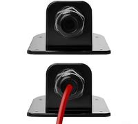 Abs Lot de 2 boîtes de jonction de toit solaire pour caravane et bateau - IP68 - Résistant aux intempéries - 12 x 7,5 x 5,5 cm - Couvercle de câblage à trou unique - Noir