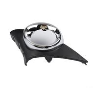 ABS Lot de enjoliveurs de phare et de feux de brouillard pour 207 (2006-2009) - Compatible avec OEM 7452HW/7452HX, garniture extérieure noire (droite)