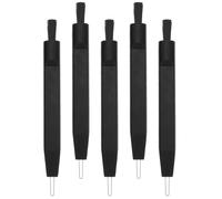 ABS Nylon Brosse de Nettoyage 5 Pièces pour Appareil Auditif Noir | Nettoie Tubes et Conduits, Retire Débris Cutanés et Cérumen, Kit Pratique pour Entretien Quotidien