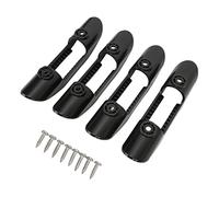 ABS Plastic Kayak Paddle Clip, Universal Paddle Holder for Boats and Ships, Non - Slip Durable Clamp with Stainless Steel Screws, Black Kayak Accessory for All Kayaking Equipment