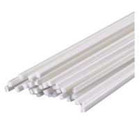 ABS Plastic Square Rod Length 500Mm, Side 3-5Mm Suitable for Making Scene Models, Handicrafts And Decorations, length 5mm (15pcs)(Side length 3mm (35pcs))