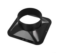ABS pour connecteur à bride de ventilation conçu pour une installation murale sécurisée sur des tuyaux de conduit d'air allant de 100 à 200 mm de diamètre (110 mm)