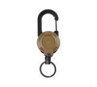 ABS Retractable ID Holder with Strong Steel Cable(Yellow) | Auto pour rebound mechanism, easy badge pour access, secure steel wire, tangle-free design, office essential
