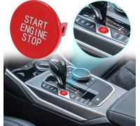 ABS Rouge Voiture Moteur Allumage Poussoir Démarrage Arrêt Bouton Garniture Autocollant