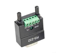 ABS RS232 vers RS485 pour convertisseur ttl Noir Compact ABS RS232 | Mechanisme, fixation avant et arrière, installation flexible, pour une construction robuste