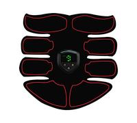 Abs Trainer Fitness Sports Contrôle Intelligent Micro-Courant Home Training Appareil de Fitness Abdominal Trois pièces 8 Autocollants Musculaires Abdominaux, Affichage Numérique R