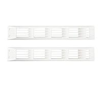 ABS Ventilation Rectangle Grill Cover for RV, Easy Install, White Design, 17.71x2.75in, Anti ABS Material, 15,34x1,96 Pouces de Montage, Caravan RV Marine Boat