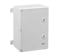 Abs302013 Ide Coffret Abs étanche Ip65 300x200x130 Porte Opaque - Avec Plaque De Montage