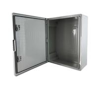 Abs504018 Ide Coffret Abs étanche Ip54 500x400x180 Porte Opaque - Avec Plaque De
