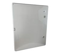 Abs504024 Ide Coffret Abs étanche Ip54 500x400x240 Porte Opaque - Avec Plaque De