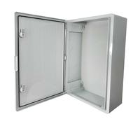 Abs604020 Ide Coffret Abs étanche Ip54 600x400x200 Porte Opaque - Avec Plaque De
