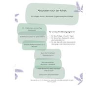 Abschalten nach der Arbeit: Ein ruhiges Abend - Workbook für gestresste Berufstätige