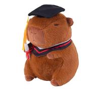 Abschluss Capybara Toy - 9 Zoll en Peluche en Forme d'animal, niedliche Plüsch in und Graduniform | Soft Graduate Capybara Plüsch für Kinder, Mädchen und Erwachsene, Partydekoration Oder