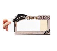 Abschluss Geldgeschenk Box - Holz Geldhalter Class Of 2026 | Graduation Umschlagbox - Kreative Geldkarte Mit Gravur Für Studenten Teenager Tochter Freunde Familien Feier Geschenk