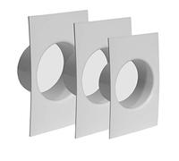 Abschlussrahmen Wandanschluss Flansch Rundrohr Kunststoff Schachtsystem Ø 125 mm