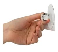 ABSDWIF 10/2 pièces boutons de porte en cristal Transparent boutons de porte de tiroir d'armoire poignées poignée auto-adhésive avec fonction crochet décoration murale de porte(4PCS(Crystal))