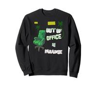 Absent du Bureau au Paradis Humour Vacances Tropicales Sweatshirt