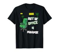 Absent du Bureau au Paradis Humour Vacances Tropicales T-Shirt