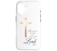 Absent du Corps présent avec Le Seigneur 2 Corinthiens 5 8 Coque pour iPhone 16