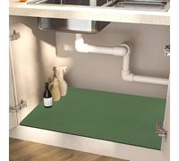 Absent Tapis d'évier de cuisine 40 x 60 cm avec dos en caoutchouc antidérapant à séchage rapide Vert