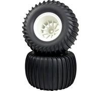 Absima 1:10 Monster truck Lot de 2 roues complètes Sable blanc