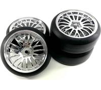 Absima 1:10 Voiture de tourisme Roues complètes Drift chrome 4 pc(s)