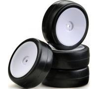 Absima 1:10 Voiture de tourisme Roues complètes Slick disque blanc 4 pc(s)